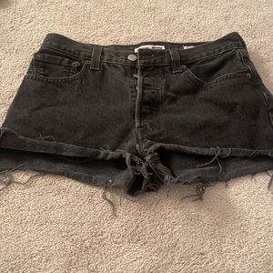 Black redone shorts